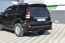 Toyota Land Cruiser Prado 120 2002-2009 Rear Corner Bars AK003 Black (2 pcs, stainless steel) photo 3