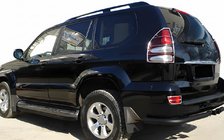 Toyota Land Cruiser Prado 120 2002-2009 Rear Corner Bars AK003 Black (2 pcs, stainless steel) photo 1