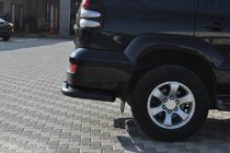 Toyota Land Cruiser Prado 120 2002-2009 Rear Corner Bars AK003 Black (2 pcs, stainless steel) photo 7