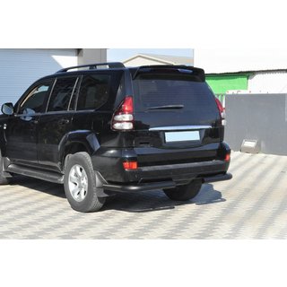 Rear Corner Bars AK003 Black (2 pcs, stainless steel) Toyota Land Cruiser Prado 120 2002-2009 photo 3