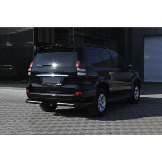 Rear Corner Bars AK003 Black (2 pcs, stainless steel) Toyota Land Cruiser Prado 120 2002-2009 photo 4