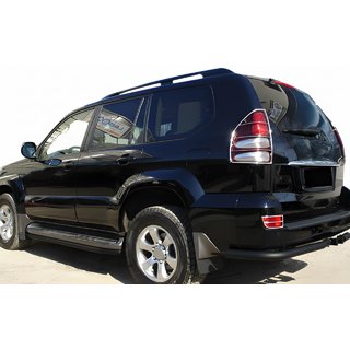 Rear Corner Bars AK003 Black (2 pcs, stainless steel) Toyota Land Cruiser Prado 120 2002-2009 photo 1