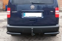 Volkswagen Caddy 2010-2015 Rear Corner Bars AK003 Black (2 pcs, stainless steel) photo 3