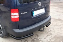 Volkswagen Caddy 2010-2015 Rear Corner Bars AK003 Black (2 pcs, stainless steel) photo 5