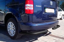 Volkswagen Caddy 2010-2015 Rear Corner Bars AK003 Black (2 pcs, stainless steel) photo 9