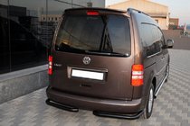 Volkswagen Caddy 2004-2010 Rear Corner Bars AK003 Black (2 pcs, stainless steel) photo 2