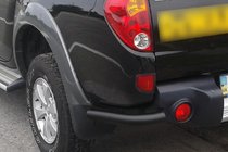 Mitsubishi L200 2006-2015 Rear Corner Bars AK003 Black (2 pcs, Stainless Steel) photo 2