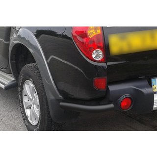 Rear Corner Bars AK003 Black (2 pcs, Stainless Steel) Mitsubishi L200 2006-2015 photo 2