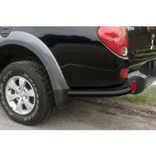 Rear Corner Bars AK003 Black (2 pcs, Stainless Steel) Mitsubishi L200 2006-2015 photo 3