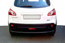 Nissan Qashqai 2007-2010 Rear Straight Roll Bar Black (Stainless Steel) photo 1
