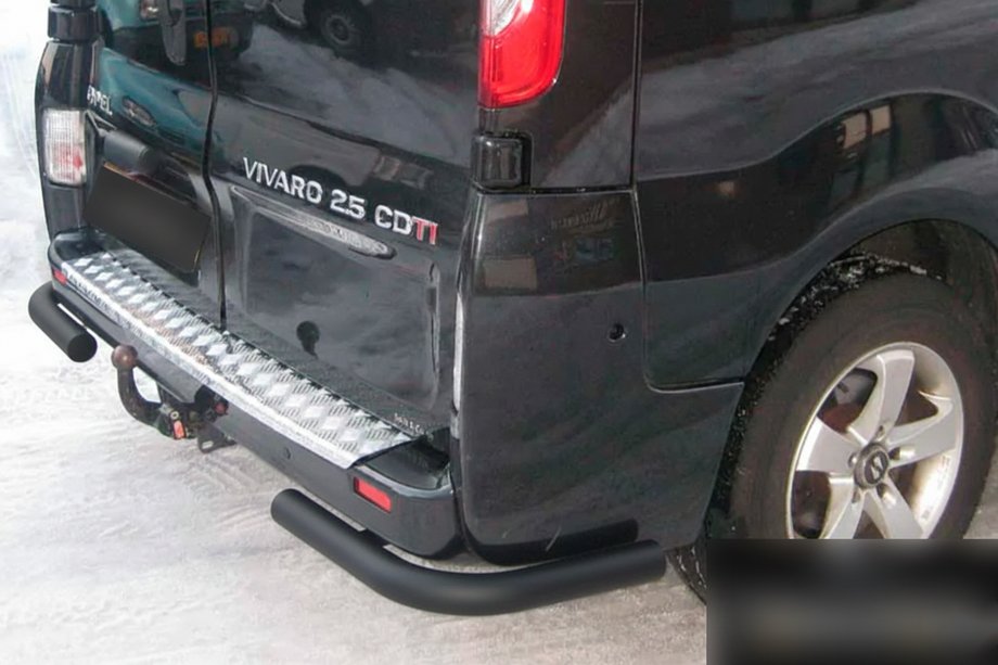 Opel Vivaro 2001–2015 Rear Corner Bars AK003 Black (Stainless Steel) Photo 2