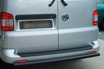 Volkswagen Caddy 2010-2015 Rear Roll Bar Black (2 pcs, Stainless Steel) photo 1