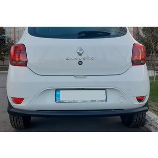 Rear Bar AK002 Black (Stainless Steel) Renault Sandero 2013-2022 photo 1