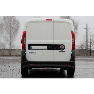 Rear Corner Bars AK003 Black (Stainless Steel) Fiat Doblo II 2010-2022 photo 3