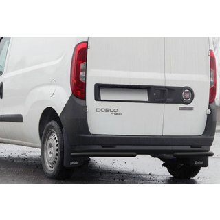 Rear Corner Bars AK003 Black (Stainless Steel) Fiat Doblo II 2010-2022 photo 1