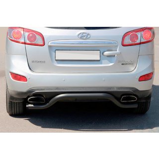 Rear Bar AK007-2 Black (Stainless Steel) Hyundai Santa Fe 2 2006-2012