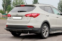 Hyundai Santa Fe 3 2012-2018 Rear Bar AK002 Black (Stainless Steel) photo 1