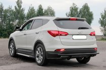 Hyundai Santa Fe 3 2012-2018 Rear Bar AK002 Black (Stainless Steel) photo 2