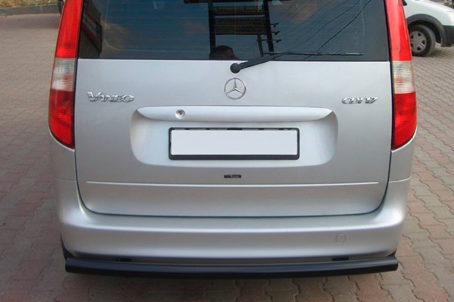 Mercedes Vaneo W414 2001-2005 Rear Bull Bar Black (Stainless Steel) Image