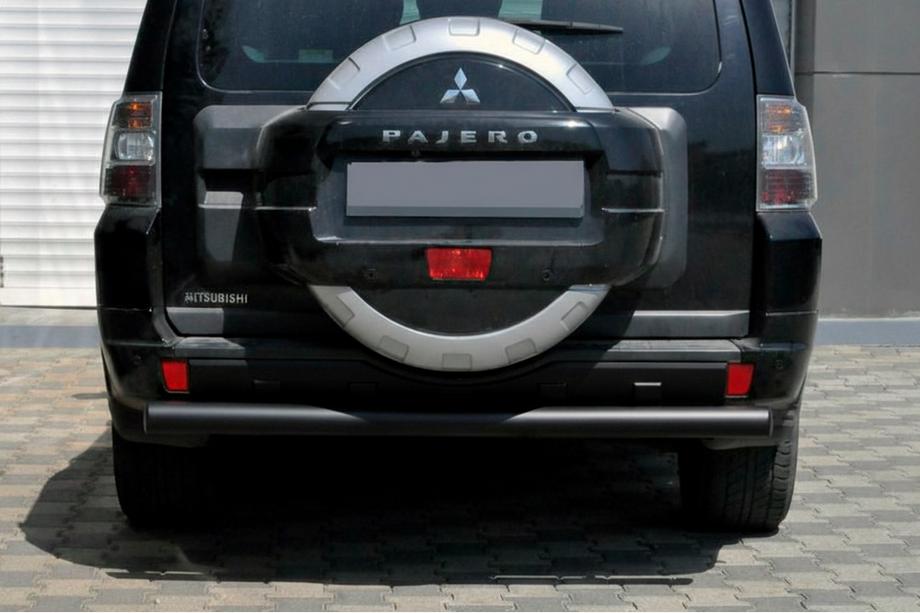 Mitsubishi Pajero Wagon IV 2006-2021 Rear Bar AK002 Black (Stainless Steel) Image
