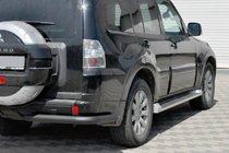 Mitsubishi Pajero Wagon IV 2006-2021 Rear Bar AK003 Black (Stainless Steel) photo 1
