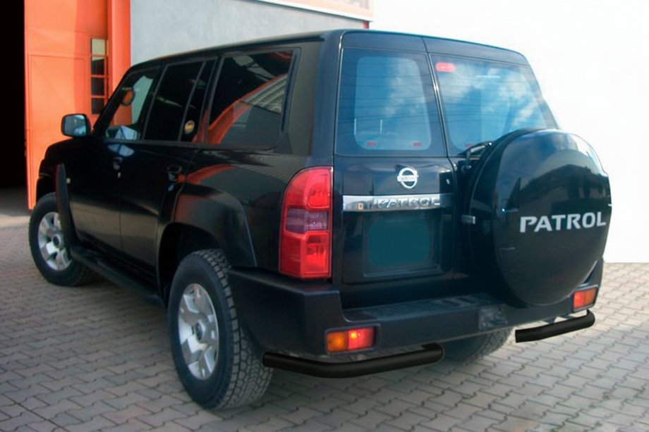 Nissan Patrol Y61 1997-2011 Rear Corner Bars AK003 Black (2 pcs, Stainless Steel) Photo 1