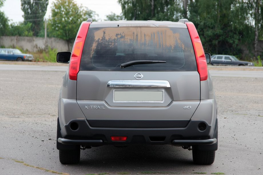 Nissan X-trail T31 2007-2014 Rear Corner Bars AK003 Black (2 pcs, Stainless Steel) Photo 3