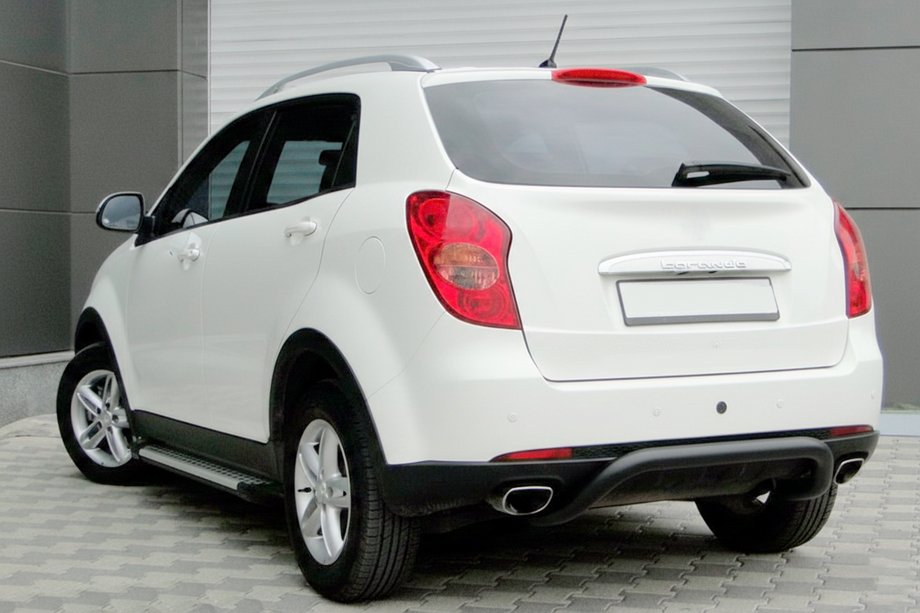 SsangYong Korando 2010-2019 Rear Roll Bar AK006 Black (Stainless Steel) Image