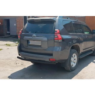 Rear Bar AK002 Black (Stainless Steel) Toyota Land Cruiser Prado 150 2009-2023 photo 4