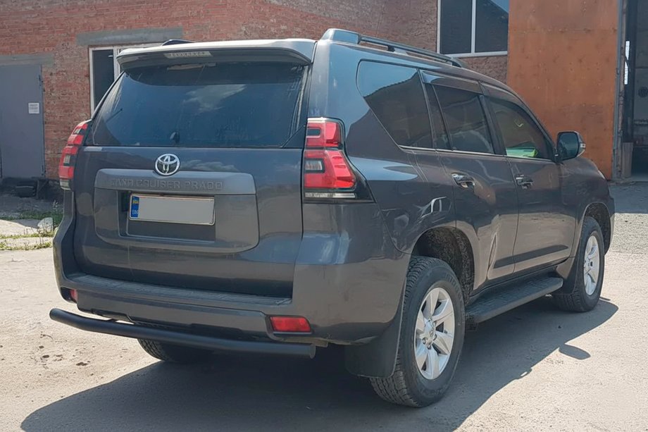 Toyota Land Cruiser Prado 150 2009-2023 Rear Bar AK002 Black (Stainless Steel) Photo 1