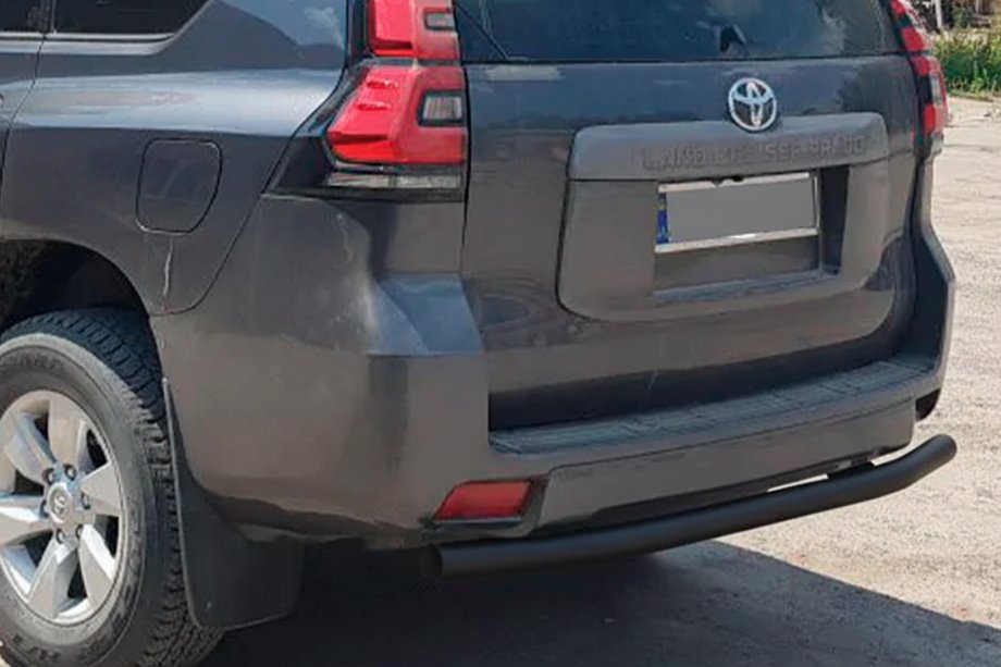 Toyota Land Cruiser Prado 150 2009-2023 Rear Bar AK002 Black (Stainless Steel) Photo 5