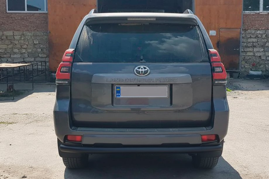 Toyota Land Cruiser Prado 150 2009-2023 Rear Bar AK002 Black (Stainless Steel) Photo 3