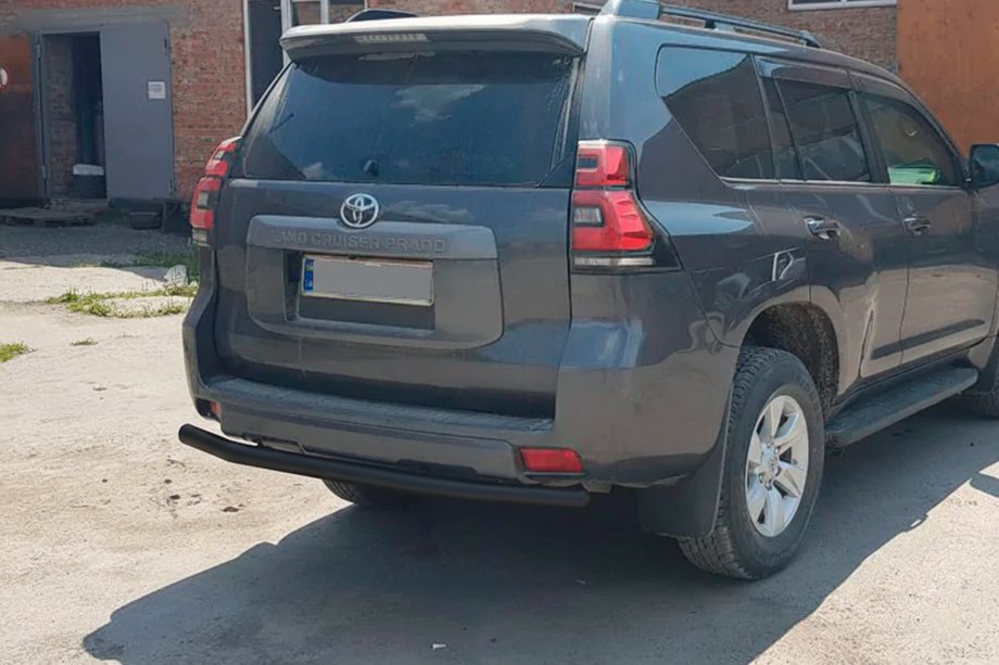 Toyota Land Cruiser Prado 150 2009-2023 Rear Bar AK002 Black (Stainless Steel) Photo 4