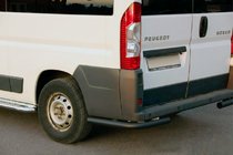 Fiat Ducato 2006-2025 Rear Corner Bars AK003 Black (2 pcs, stainless steel) photo 1