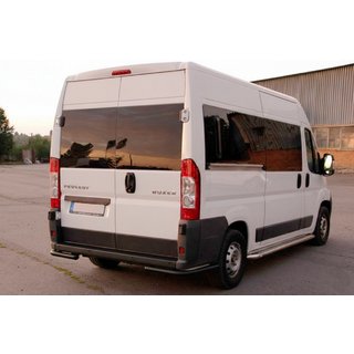 Rear Corner Bars AK003 Black (2 pcs, stainless steel) Fiat Ducato 2006-2025 photo 4