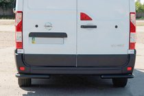 Opel Movano 2010-2021 Rear Corner Bars AK003 Black (2 pcs, stainless steel) photo 1