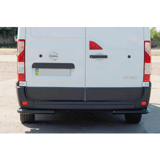 Rear Corner Bars AK003 Black (2 pcs, stainless steel) Opel Movano 2010-2021 photo 1