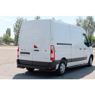 Rear Corner Bars AK003 Black (2 pcs, stainless steel) Opel Movano 2010-2021 photo 3