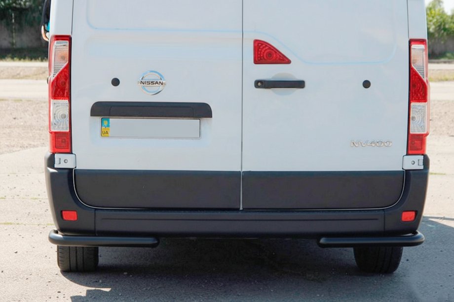 Opel Movano 2010-2021 Rear Corner Bars AK003 Black (2 pcs, stainless steel) Image
