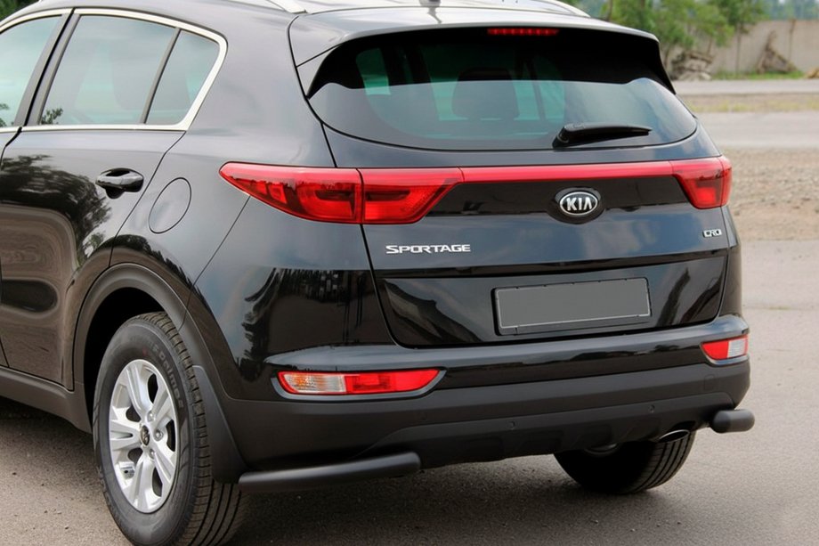 Kia Sportage 2015-2021 Rear Corner Guard AK003 Black (Stainless Steel) Image