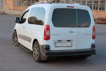 Citroen Berlingo 2008-2018 Rear Guard Black (Stainless Steel) 60 mm photo 3