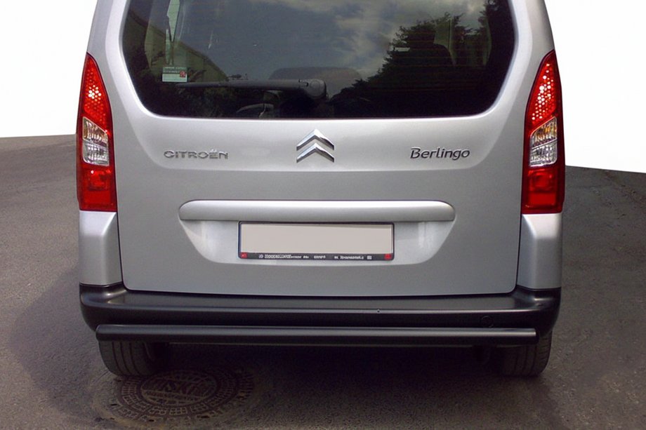 Citroen Berlingo 2008-2018 Rear Guard Black (Stainless Steel) 60 mm Image