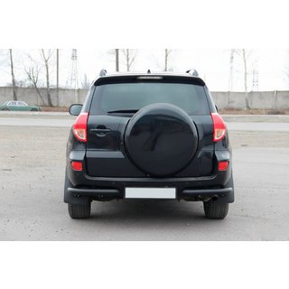 Rear Corner Bars AK003 Black (2 pcs, stainless steel) Toyota Rav 4 2006-2013 photo 2