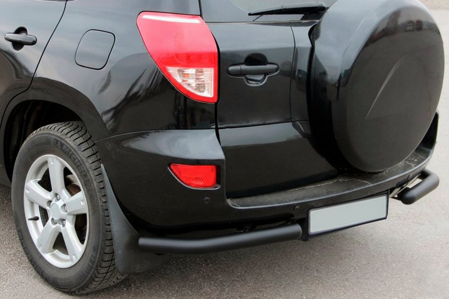 Toyota Rav 4 2006-2013 Rear Corner Bars AK003 Black (2 pcs, stainless steel) Image