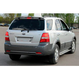 Rear Bar AK002 Black (Stainless Steel) Kia Sorento I BL 2002-2009 photo 2