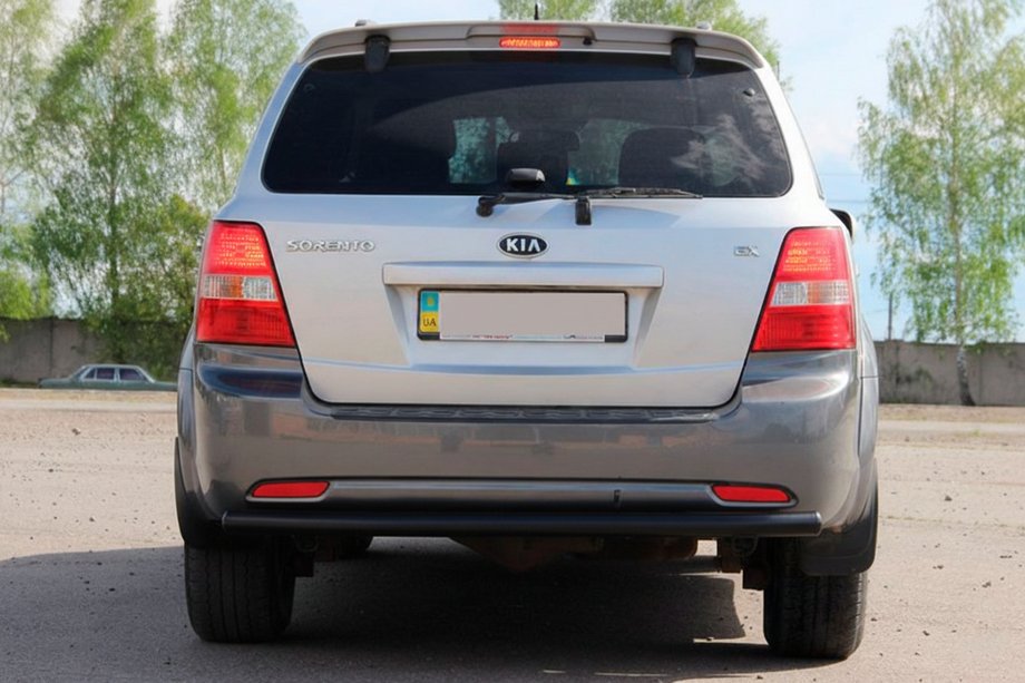 Kia Sorento I BL 2002-2009 Rear Bar AK002 Black (Stainless Steel) Image