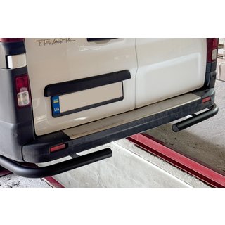 Rear Corner Bars Black (2 pcs, Stainless Steel) Opel Vivaro 2015-2019 photo 1