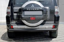 Mitsubishi Pajero Wagon III 1999-2006 Rear Bar AK002 Black (Stainless Steel) photo 1