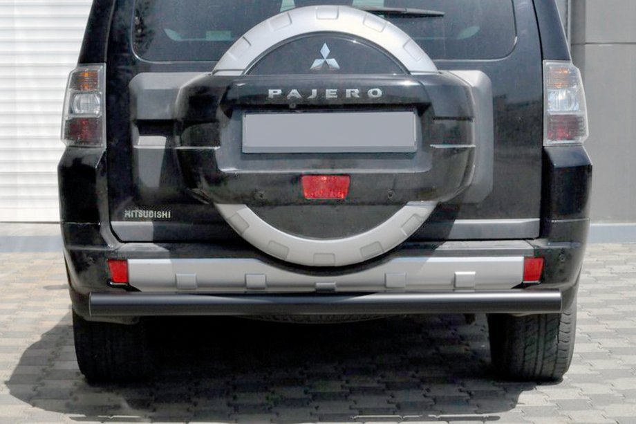 Mitsubishi Pajero Wagon III 1999-2006 Rear Bar AK002 Black (Stainless Steel) Image
