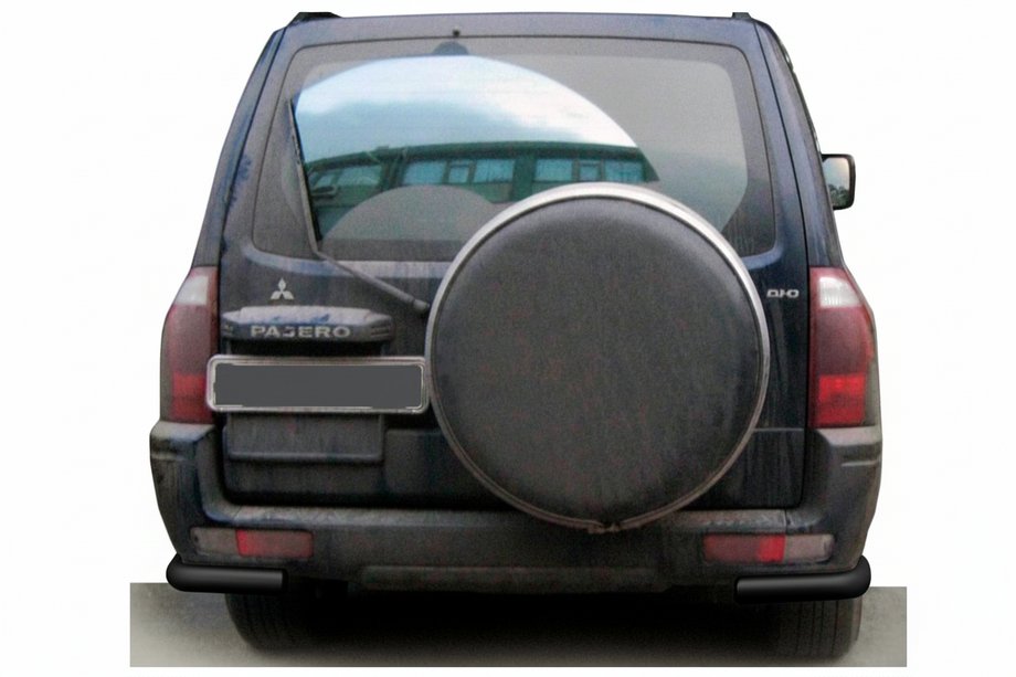 Mitsubishi Pajero Wagon III 1999-2006 Rear Bar AK003 Black (Stainless Steel) Image